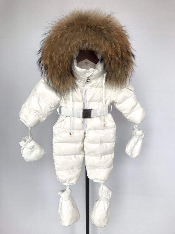 furry baby snowsuit