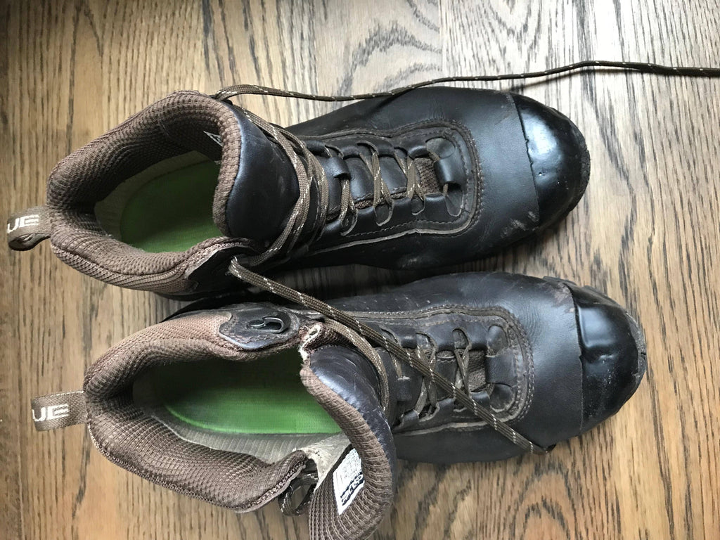 steel toe boots rubbing top of foot