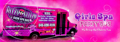 Kids Spa Birthday Party Bus Long Island New York - Ritzy Glitzy Girlz Club