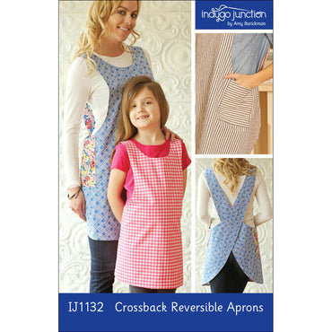 Crossback Reversible Adult and Child Apron Pattern