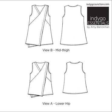 Indygo Essentials - Asymmetrical Top & Tunic Pattern