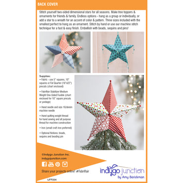 Tree Topper & Ornament Fabriflair Pattern