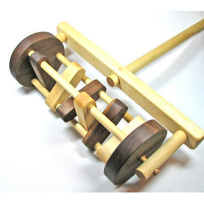 wooden lawn mower push toy