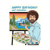 Bob Ross Birthday Card