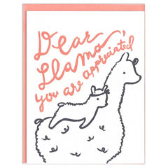 Dear Llama Mom Card