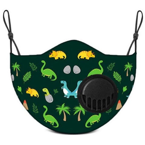 Face Mask With Filter Jurassic Jungle – Kids