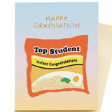 Top Student Ramen Graduation Card