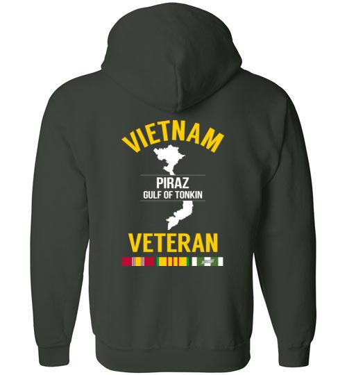 Vietnam Veteran "PIRAZ Gulf of Tonkin" - Men's/Unisex Zip-Up Hoodie-Wandering I Store
