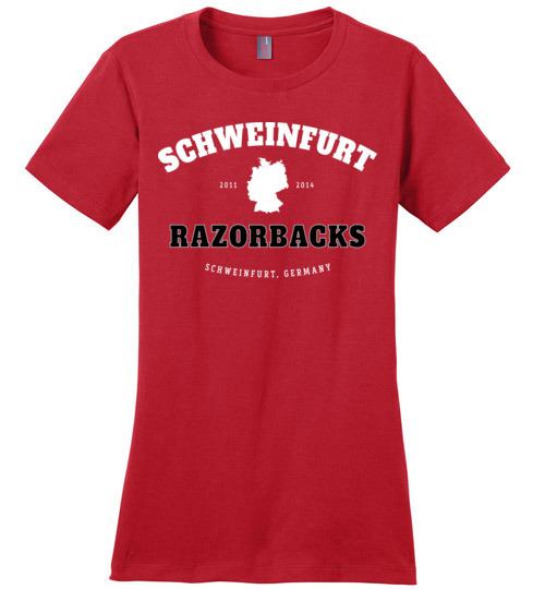 Schweinfurt Razorbacks - Women's Crewneck T-Shirt-Wandering I Store