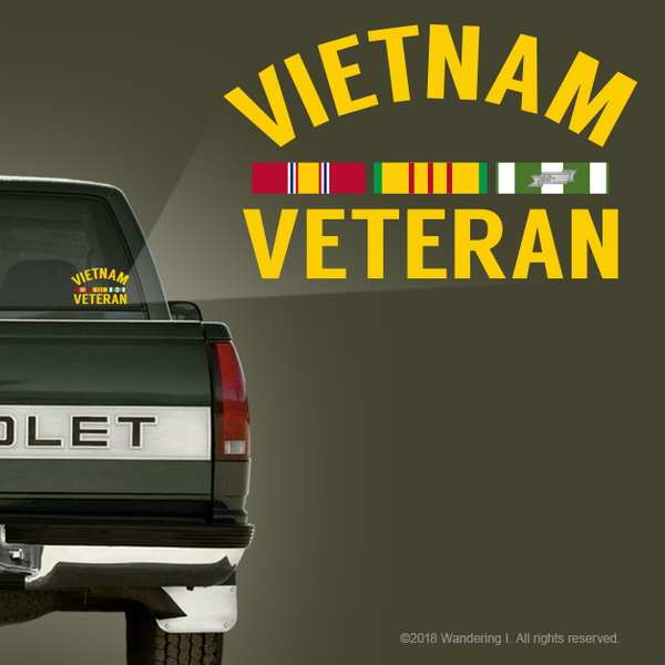 Buy Vietnam Veteran Vehicle Window Sticker At Wandering I Store For