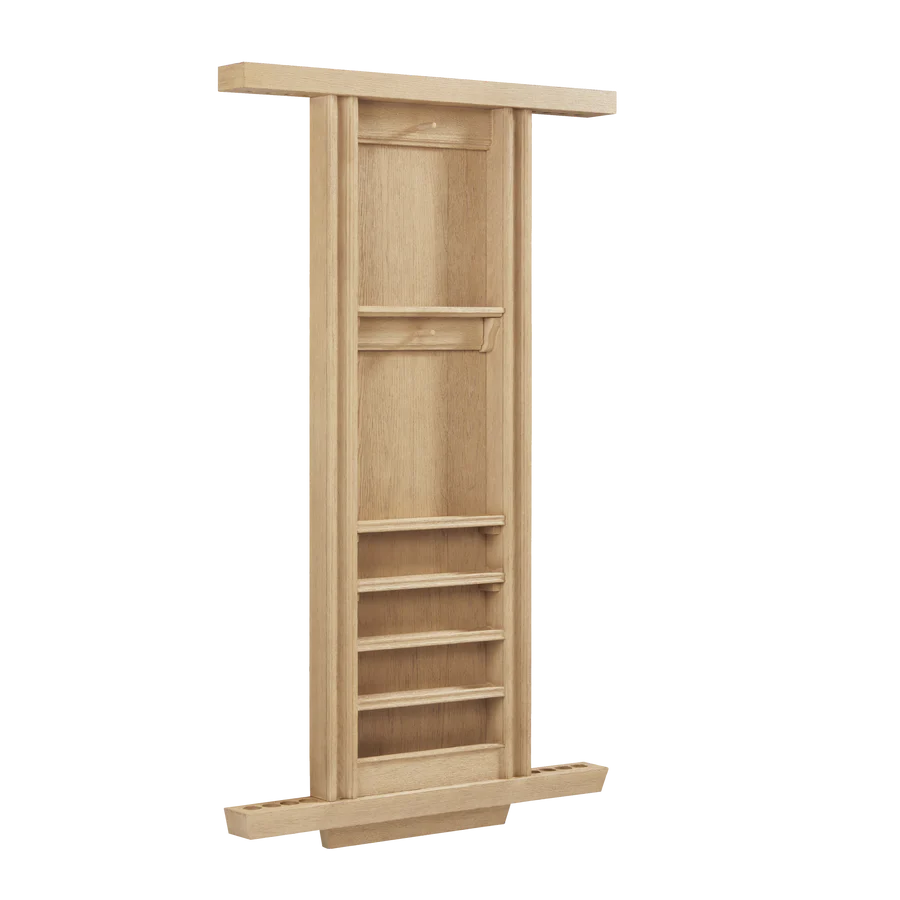 American Heritage® Port Royal 8-Cue Wall Cue Rack, White Oak