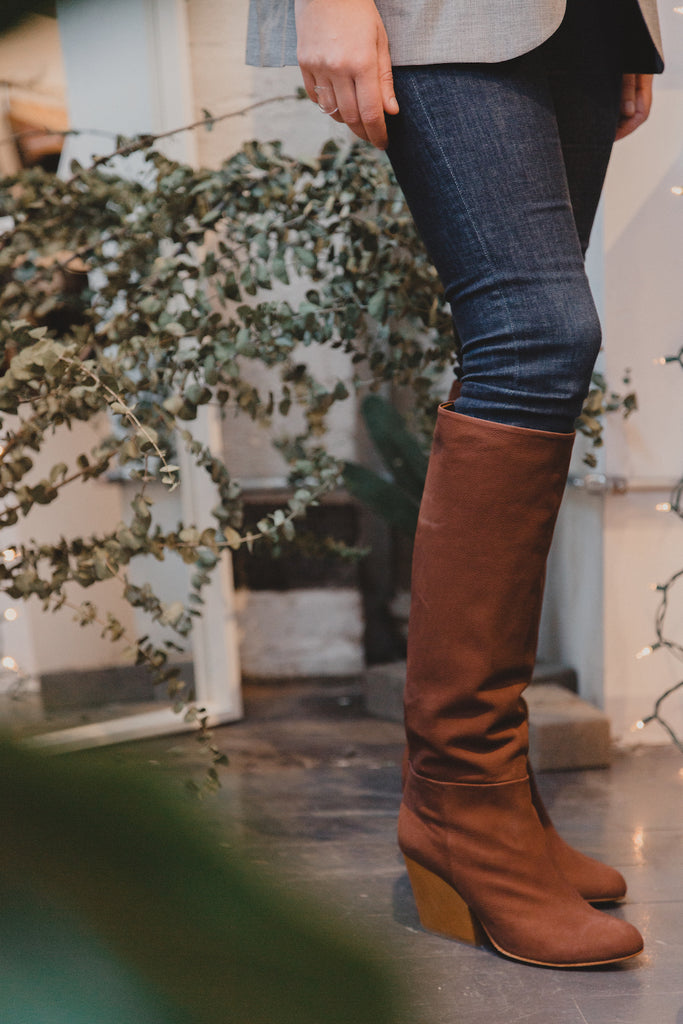 Close up image of Robin Reetz in the Coclico Bly Boot.