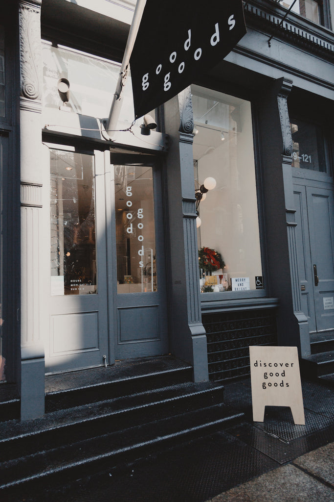 Image of the Good Goods storefront.