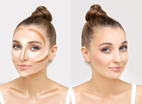 highlight and contour with raw beauty minerals creme foundation sticks