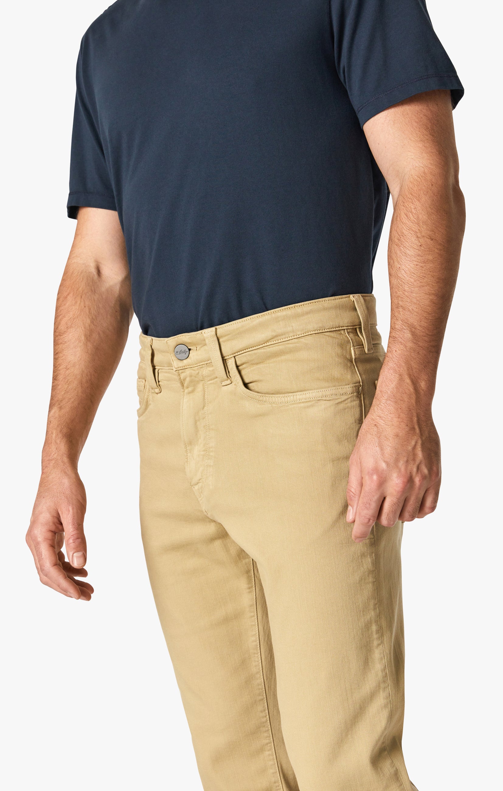 Charisma Relaxed Straight Pants In British Khaki Comfort Image 4