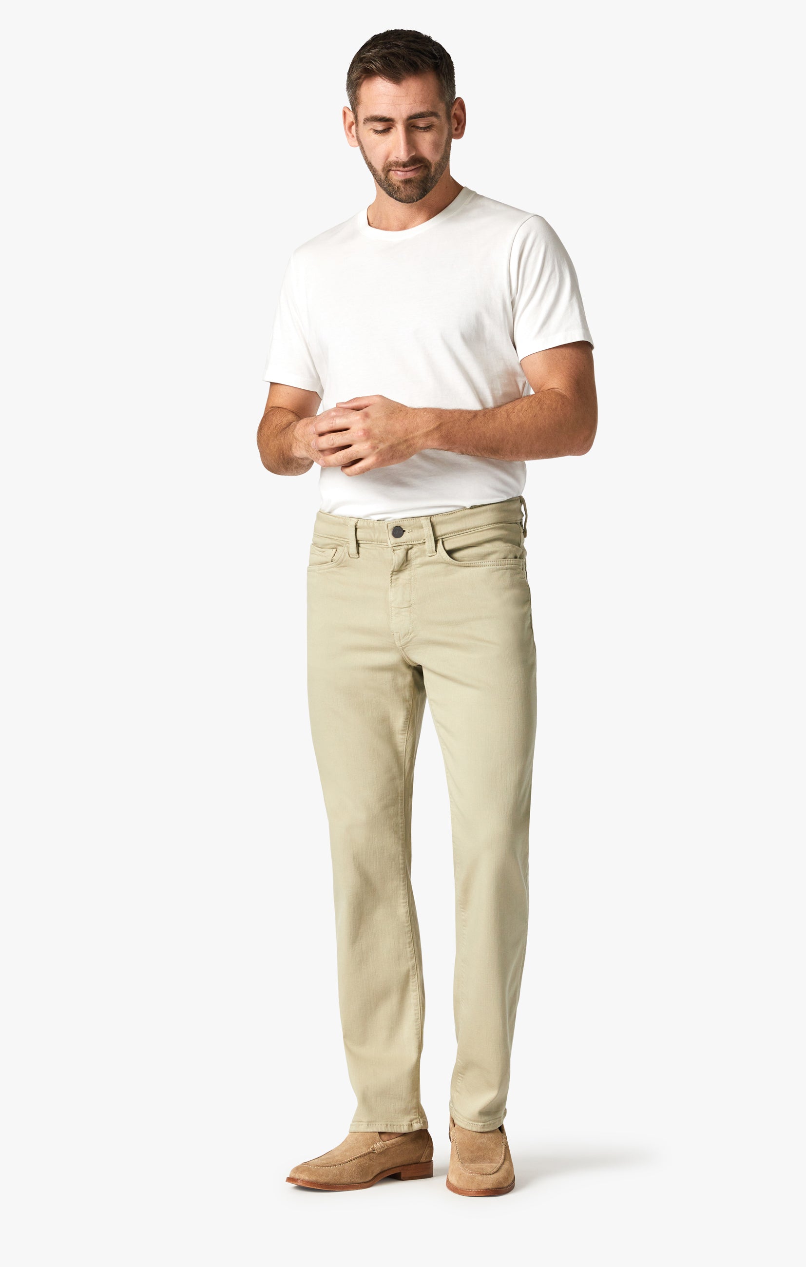 Charisma Relaxed Straight Pants In Moss Comfort Image 9