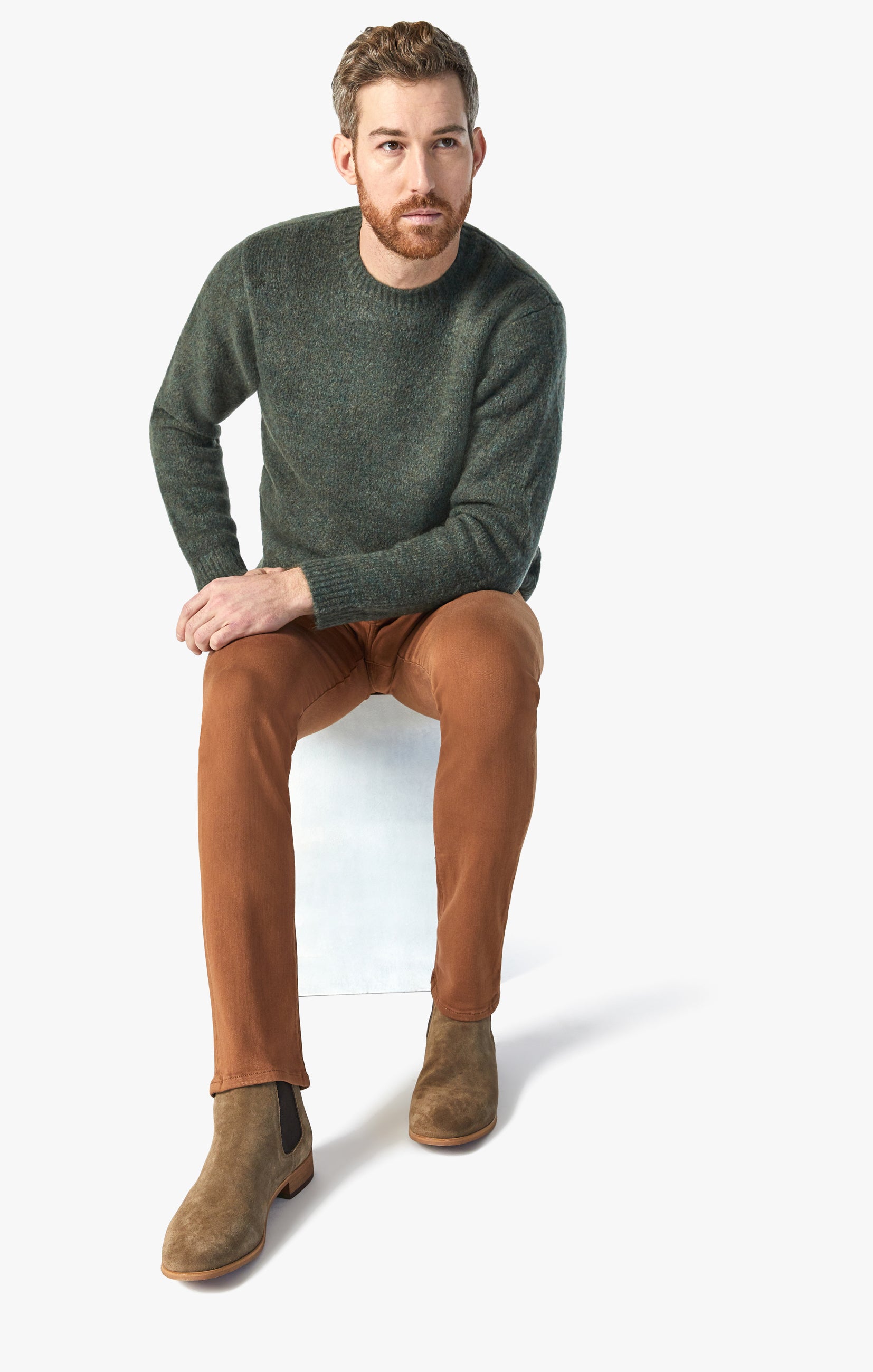 Courage Straight Leg Pants In Toffee Comfort Image 1