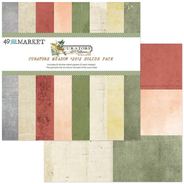 Curators Meadow Solids 49 And Market Collection Pack 12"X12"