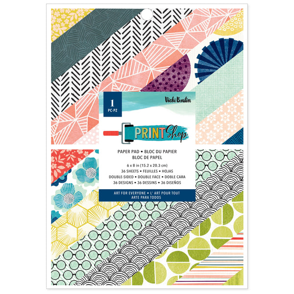 Vicki Boutin Print Shop Paper Pad 6"X8" 36/Pkg