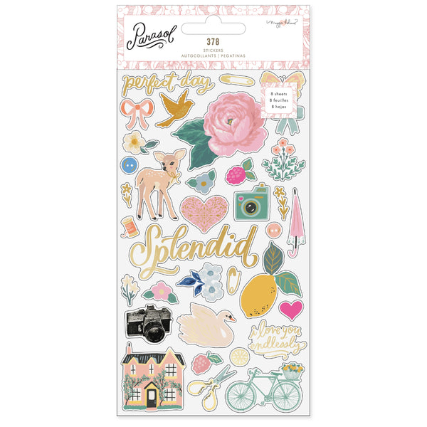 Maggie Holmes Parasol Sticker Book 378/Pkg