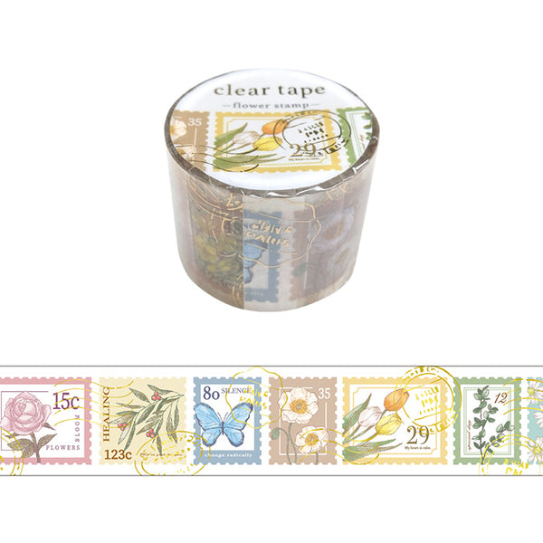 Flower Stamp Clear Washi Tape Mind Wave