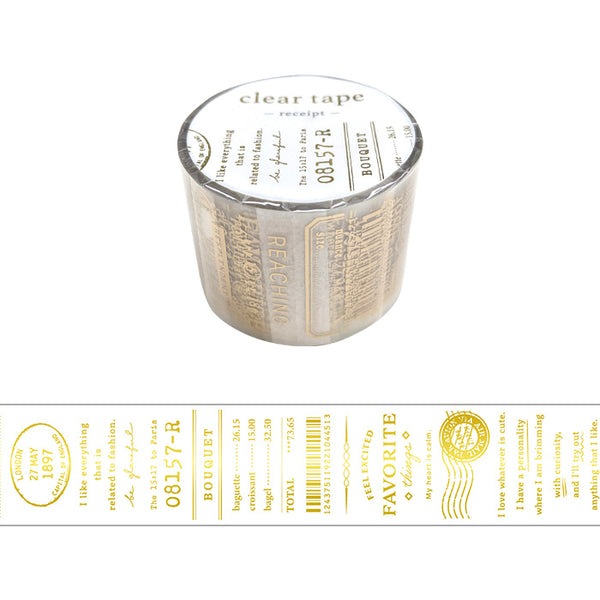 Receipt Clear Washi Tape Mind Wave