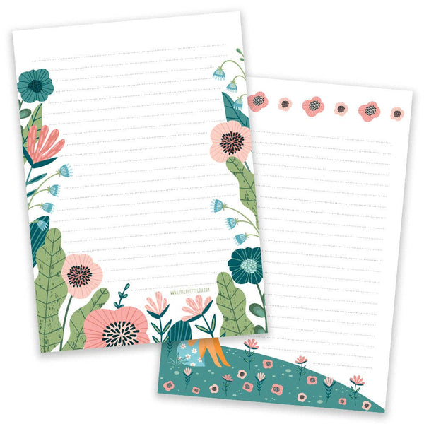 Flower Field Notepad A5