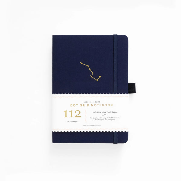 B6 Night Sky Dot Grid Notebook- Archer & Olive