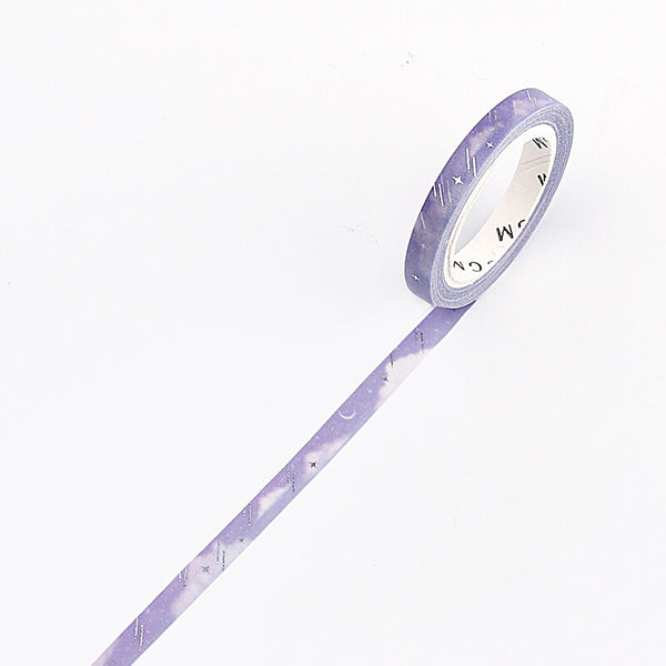 Milky Way Slim Washi Tape BGM