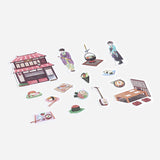 Little Shop Japanese Restaurant Flake Sticker (45 pieces)