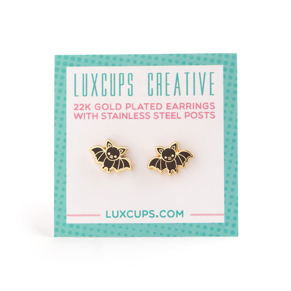 Bitty Bat Earrings Luxcups