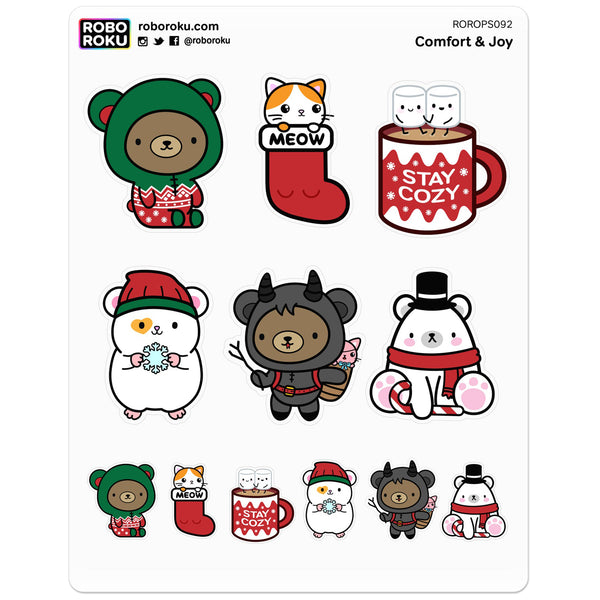 Comfort & Joy Cozy Holiday Planner Stickers