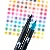 Dual Brush Pen Art Markers Tropical 10-Pack