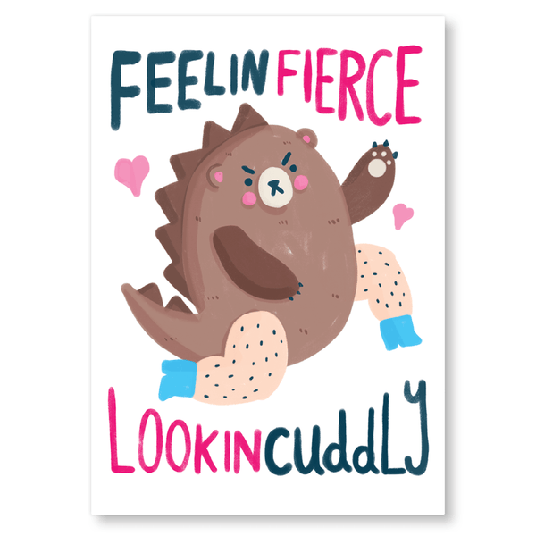 Feelin Fierce Postcard