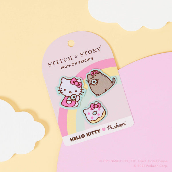 Hello Kitty x Pusheen Small Iron-On Patches