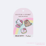 Hello Kitty x Pusheen Small Iron-On Patches