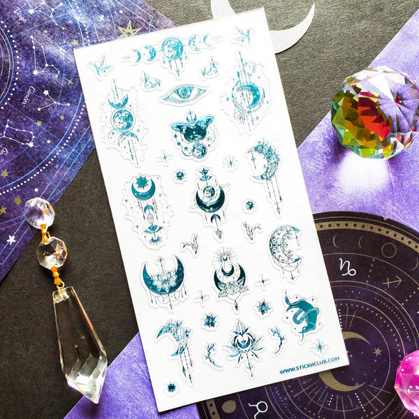 Holo Moons Sticker Sheet