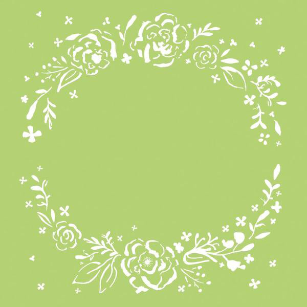 Floral Wreath Kaisercraft Designer Template Stencils 6"X6"