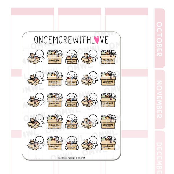 Donate Stuff Planner Sticker