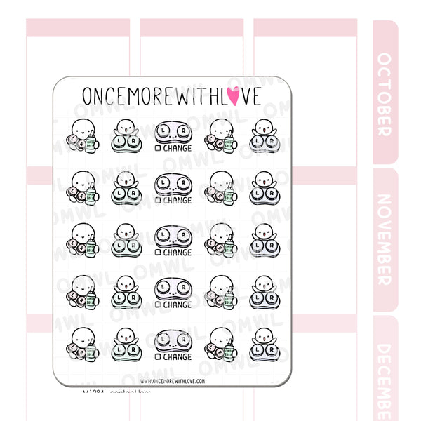 Contact Lens Planner Sticker