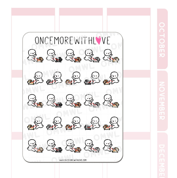 Dog Walking Reminder Planner Sticker