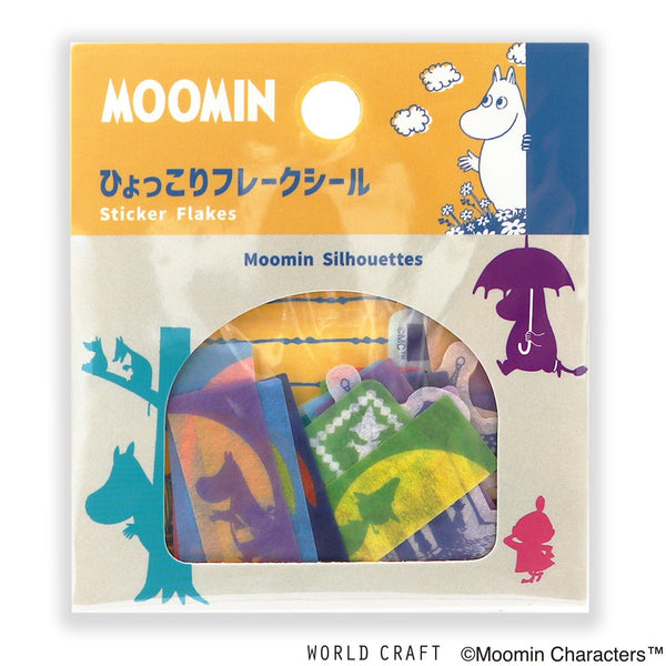 Moomin Silhouettes Flake Sticker (45 pieces)