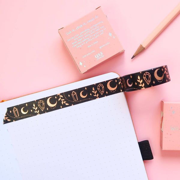 Magic Moon Rose Gold Foil Washi Tape