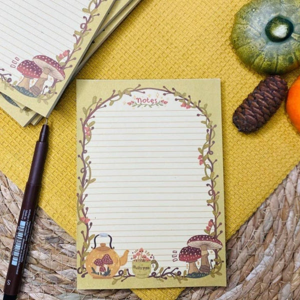 Mushroom Notepad A6 To-Do List