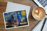 Houston Texas Starry Night Series Notecard