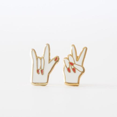 Peace & Love Earrings