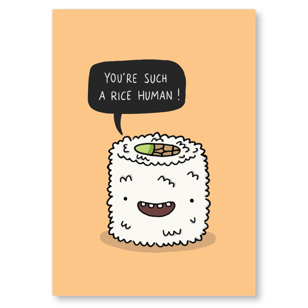 Rice Human Postcard