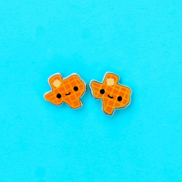 Texas Waffle Earrings  LuxCups Creative