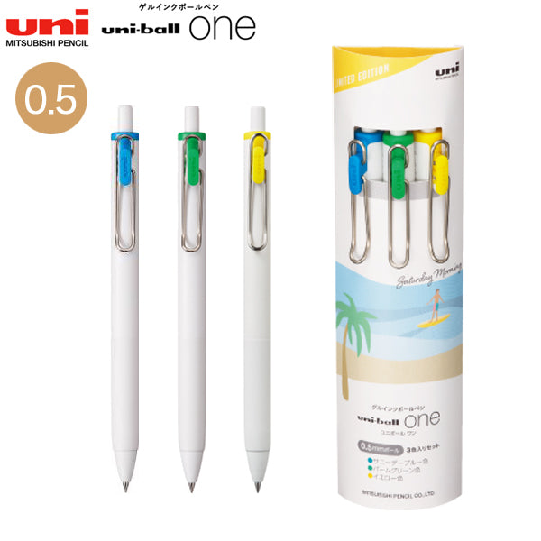 Uniball One Saturday Morning 0.5mm Limited Edition (Set of 3)