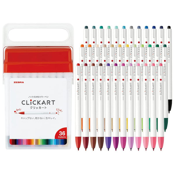 Zebra Clickart Knock Sign Pen36 Color Set